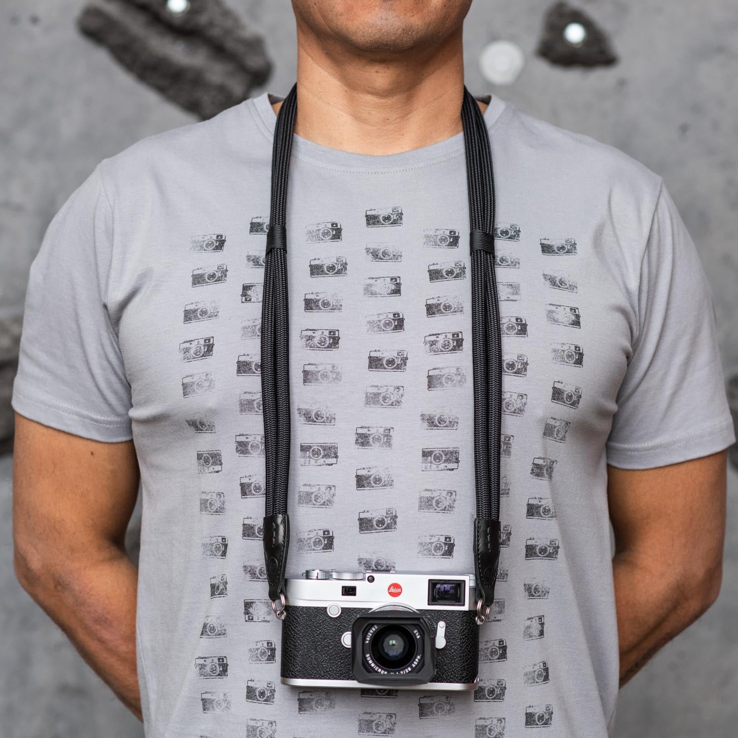 COOPH Leica Double Rope Strap Kameragurt Schwarz 126cm