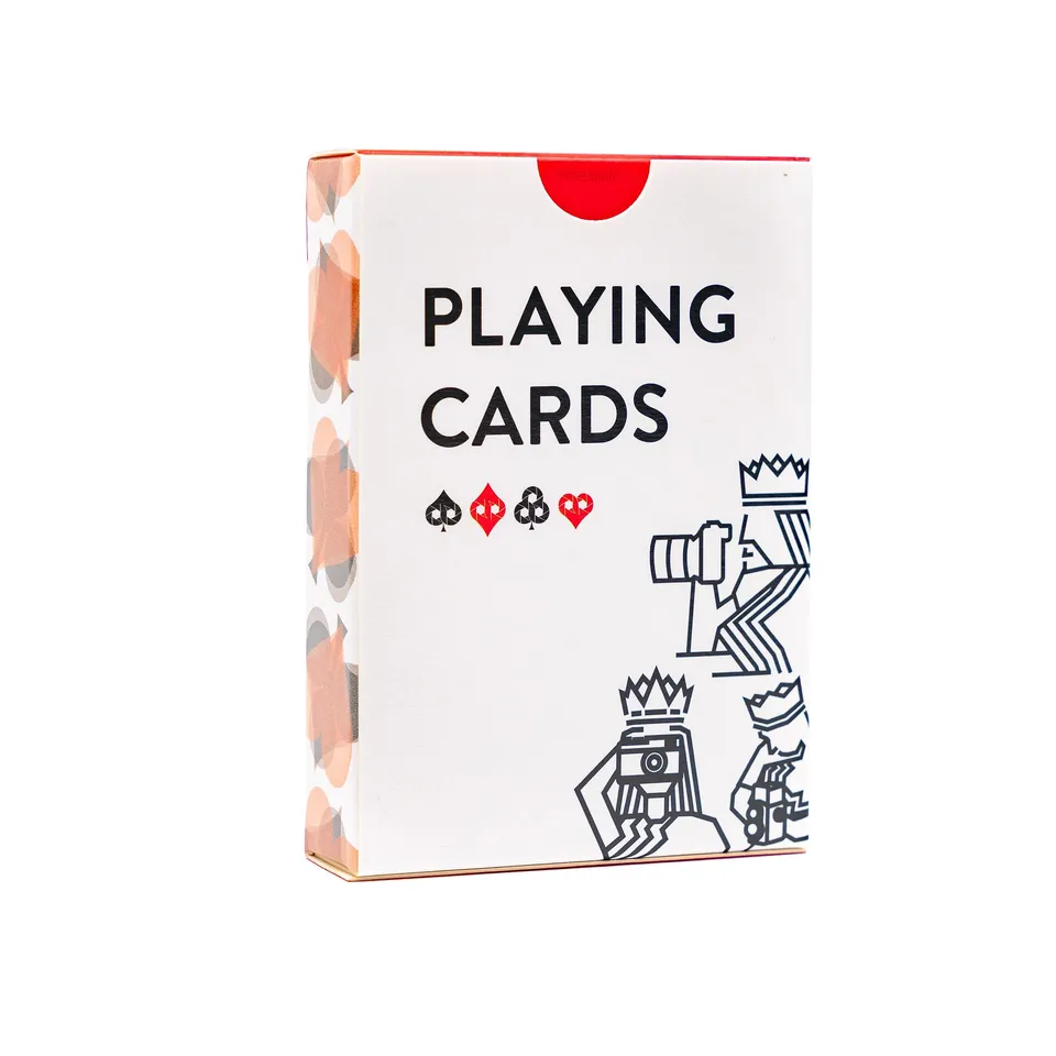 COOPH Art Prints Playing Cards Spielkarten Rot-Weiß