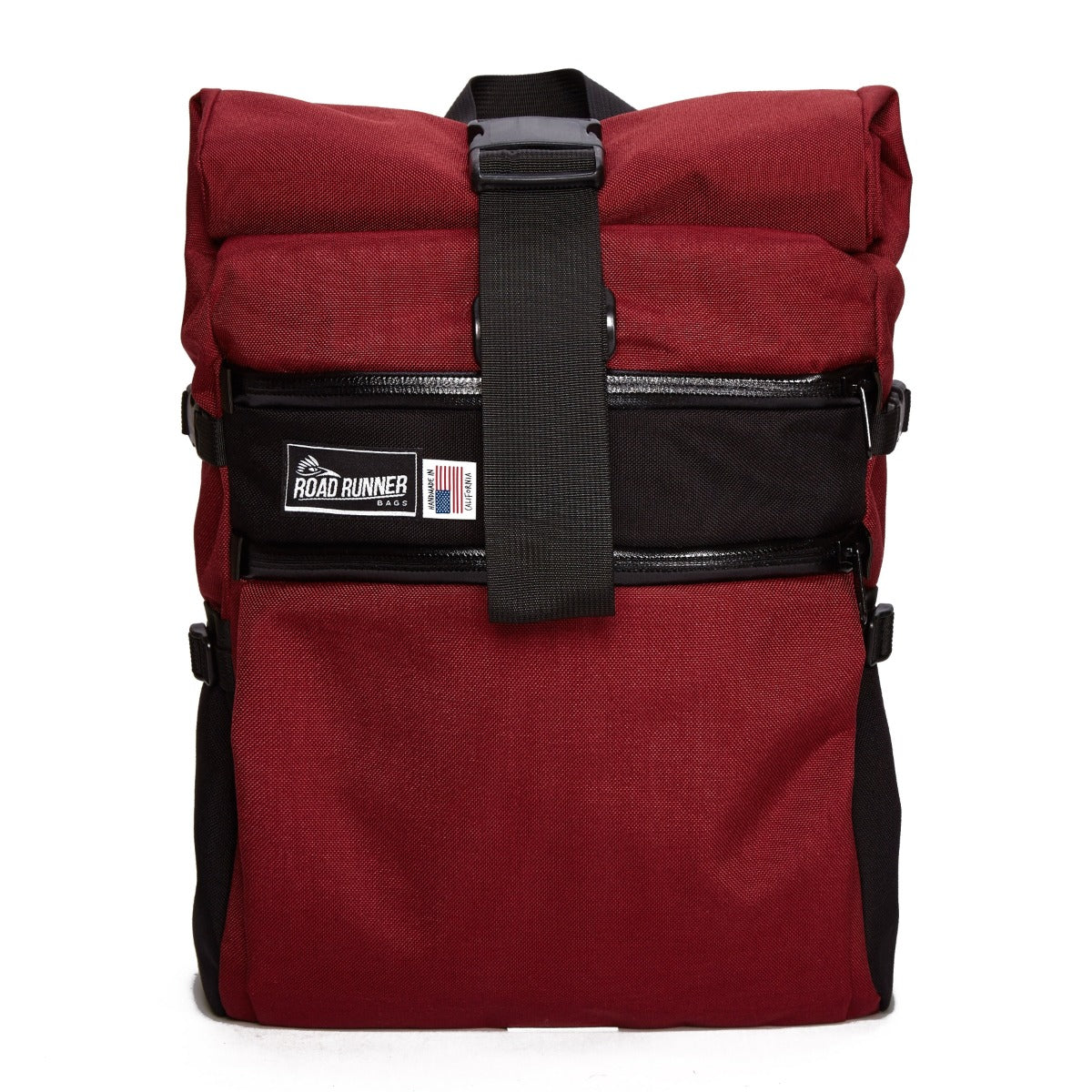 Road Runner Medium Roll Top 22L Rucksack Black Cordura