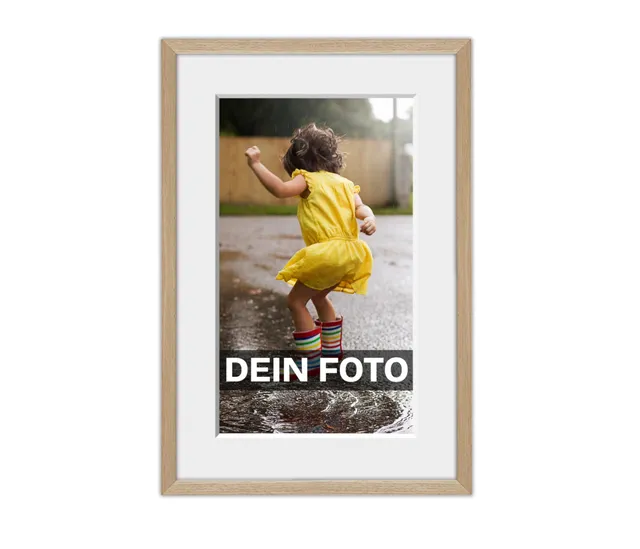 Pixum Bild im Rahmen Poster Eiche 30x20 Hochformat