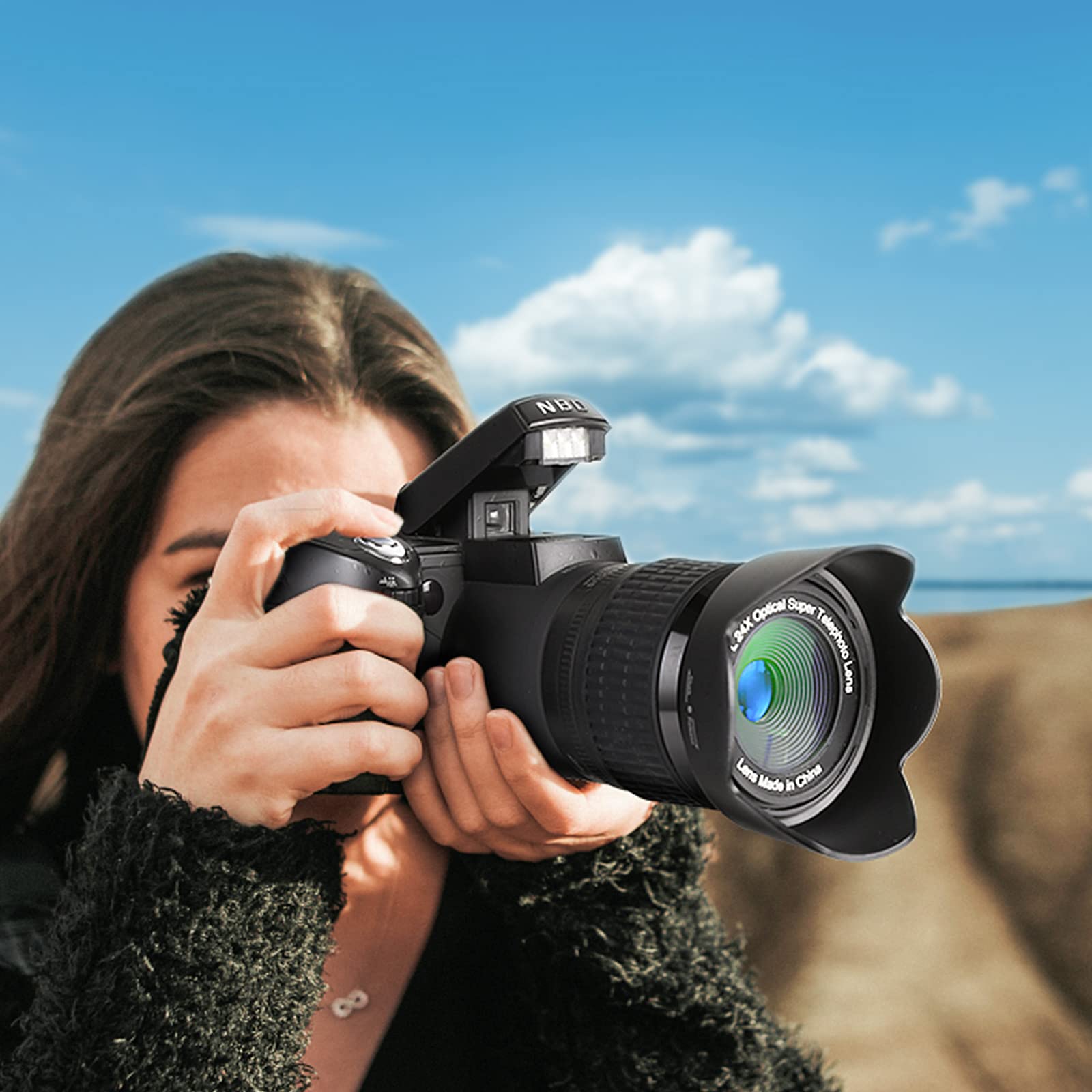 NBD Digitalkamera 33MP 1080p mit 24x Teleobjektiv