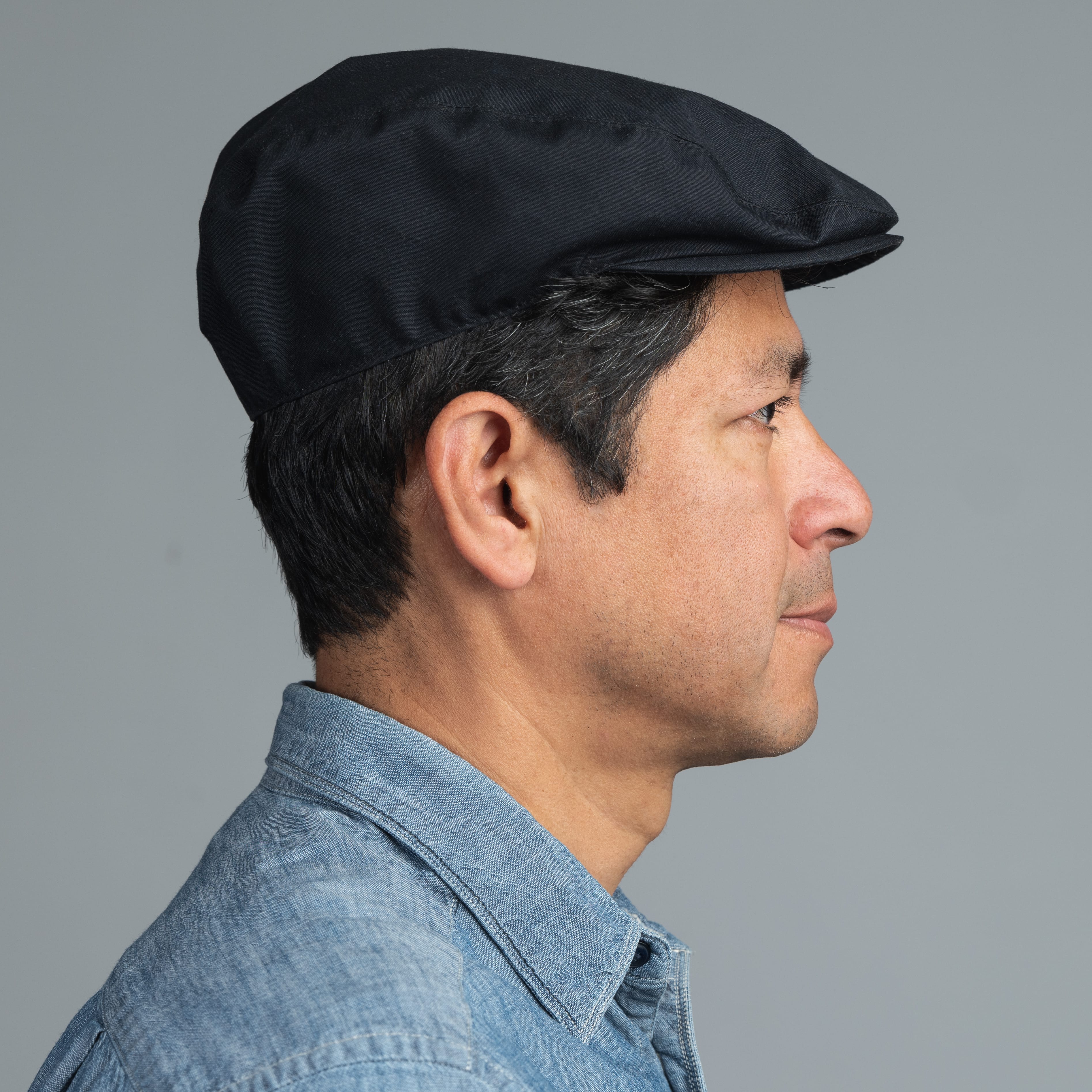 COOPH Field Flatcap Schiebermütze Baumwolle Schwarz