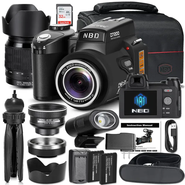 NBD Digitalkamera 33MP 1080p mit 24x Teleobjektiv