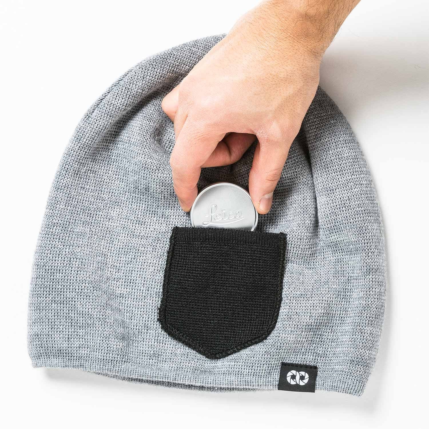 COOPH Beanies Winter Mütze Heather Gray/Black Fleecefach