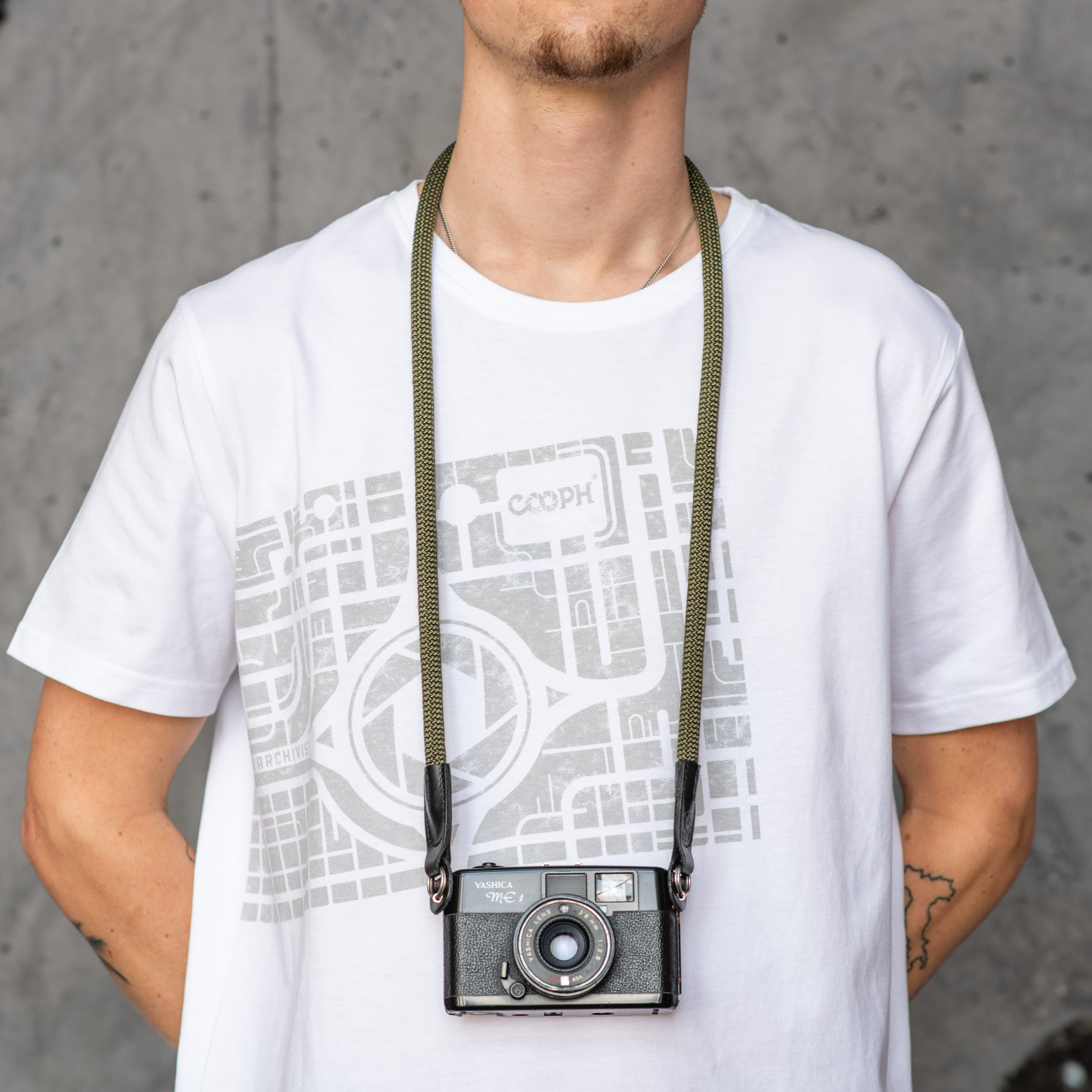 COOPH Rope Camera Strap Kameragurt Seil 115cm Rost