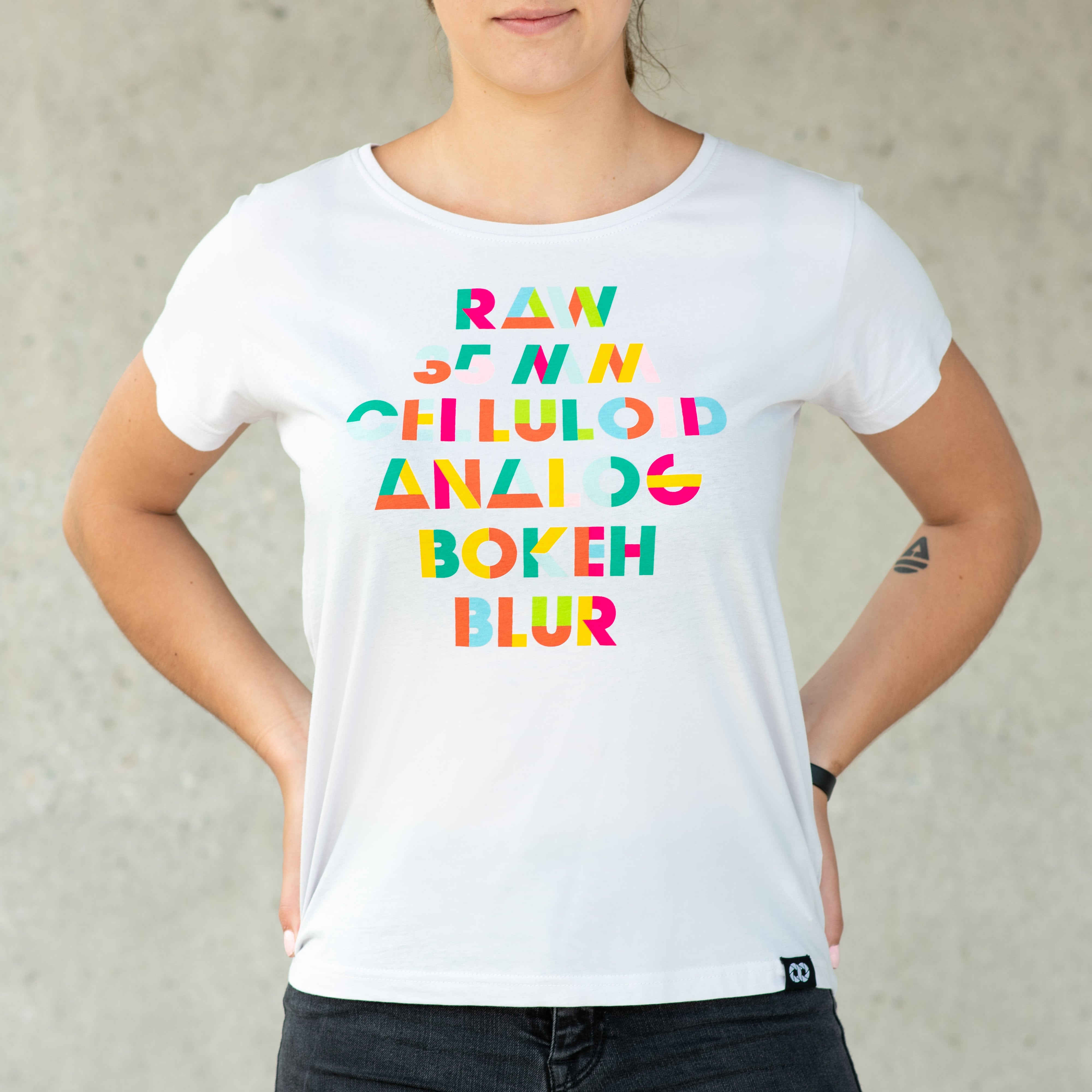 COOPH Analog T-Shirt Damen Fotografen Shirt gelb M