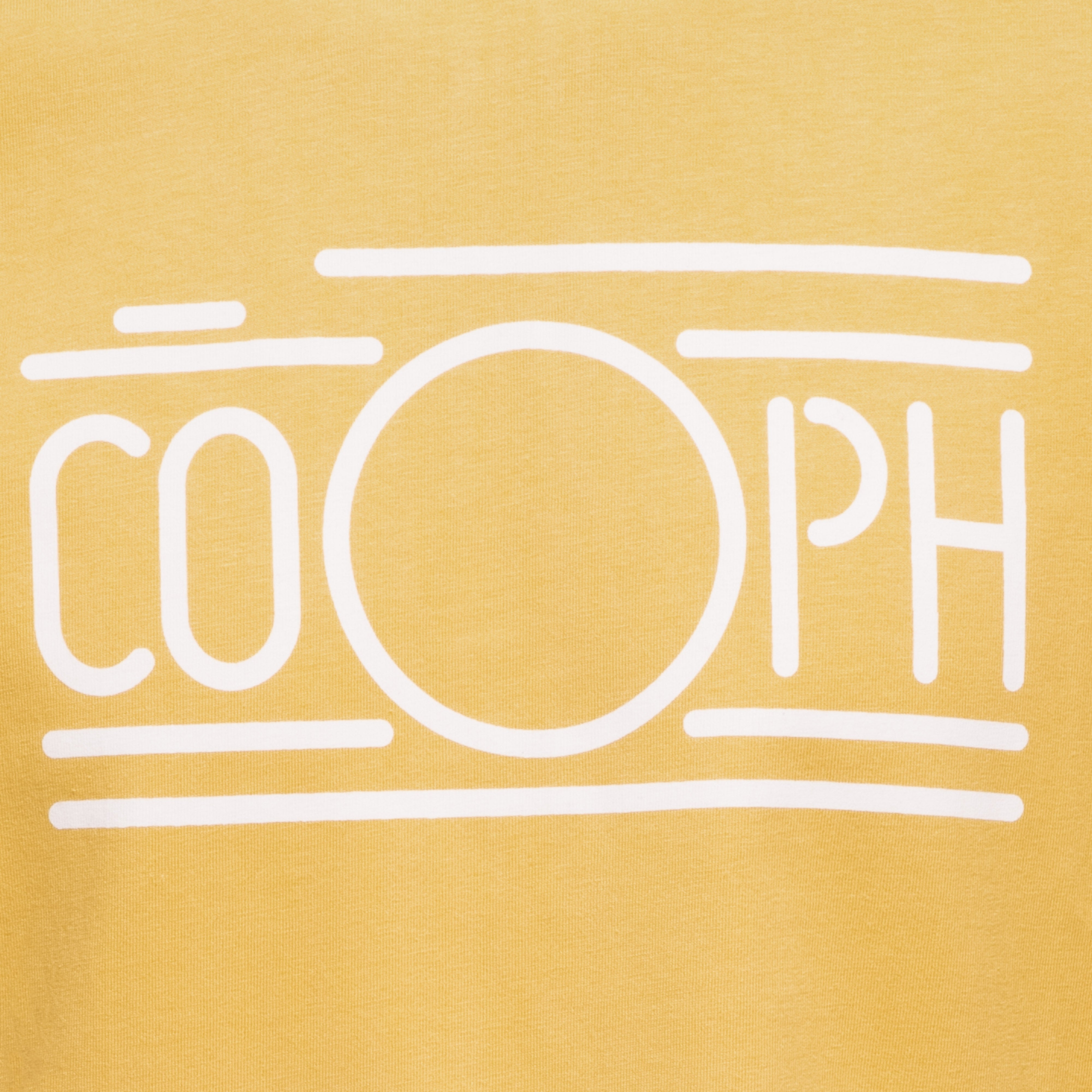 COOPH Coophcam T-Shirt Damen Gelb Fotografen-Print