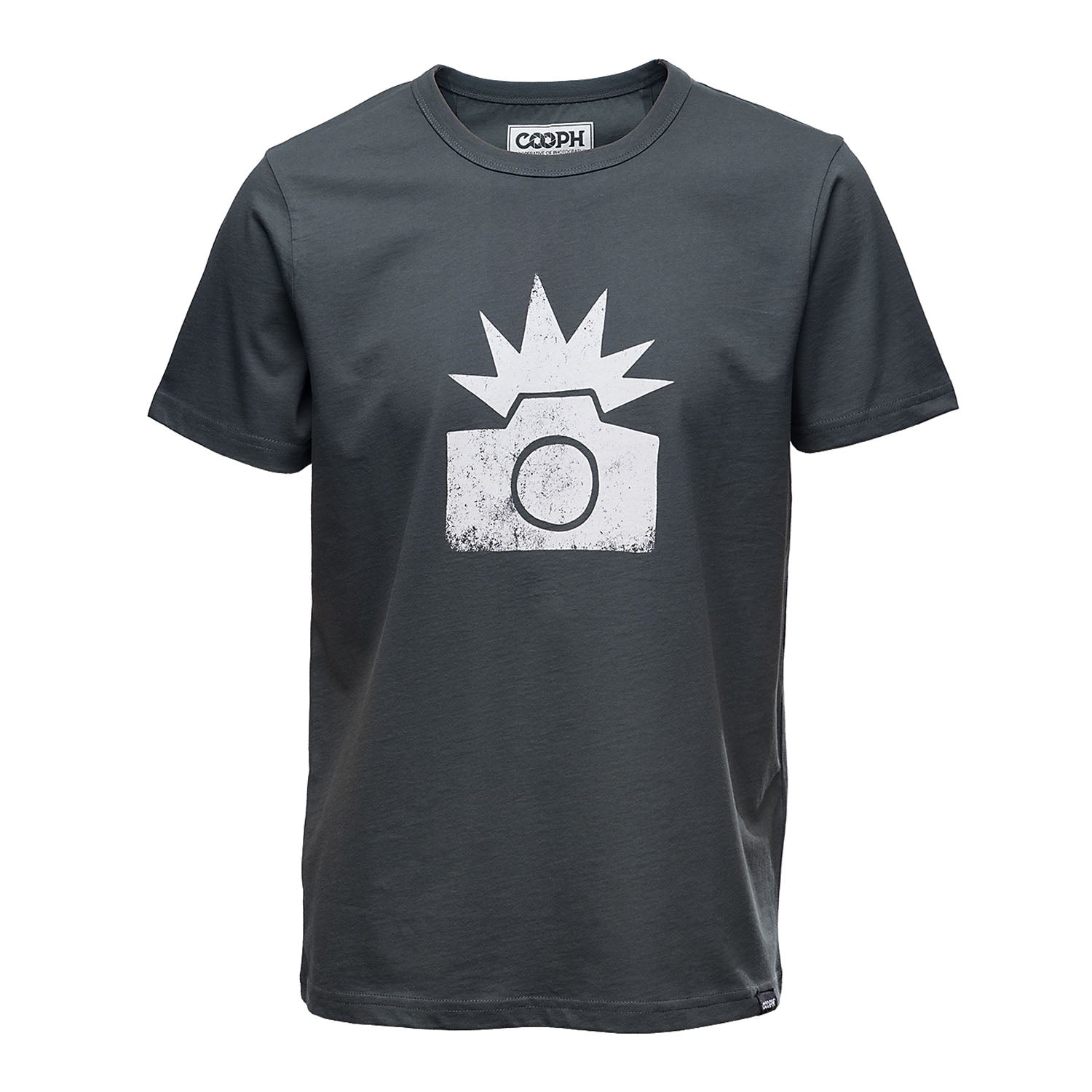 COOPH FLASH T-Shirt Fotografen Heather Gray klassischer Schnitt