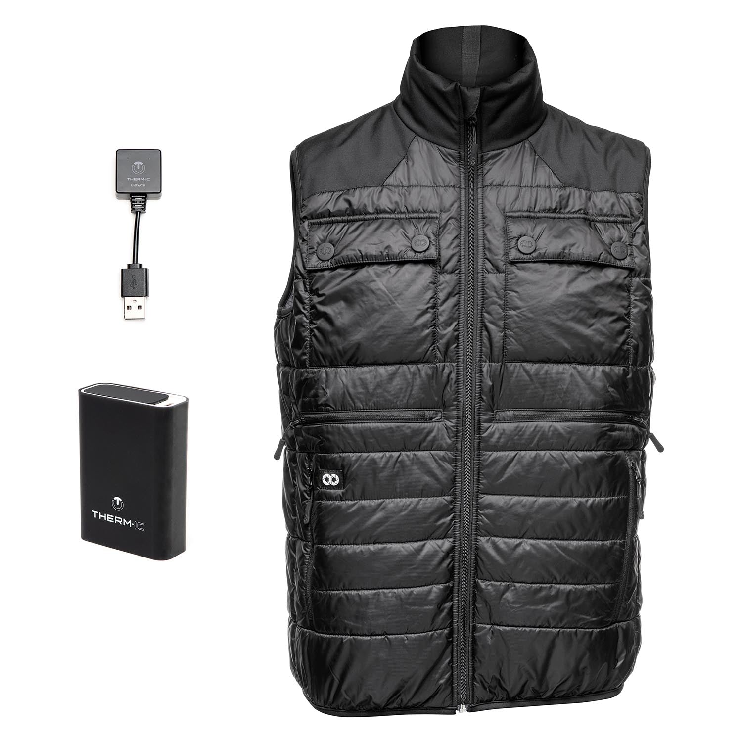 COOPH Therm-IC Fotoweste Herren Heizweste schwarz M