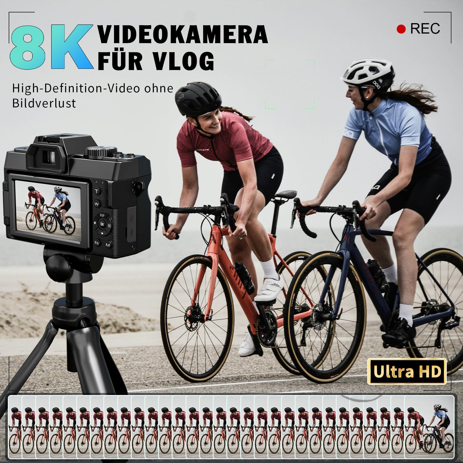 NBD Digital Camera 8K 64MP Digitalkamera Schwarz 16X Zoom