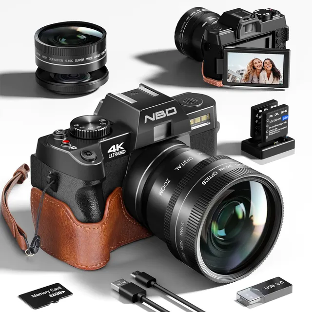 NBD Digital Camera 4K Digitalkamera 48MP Schwarz