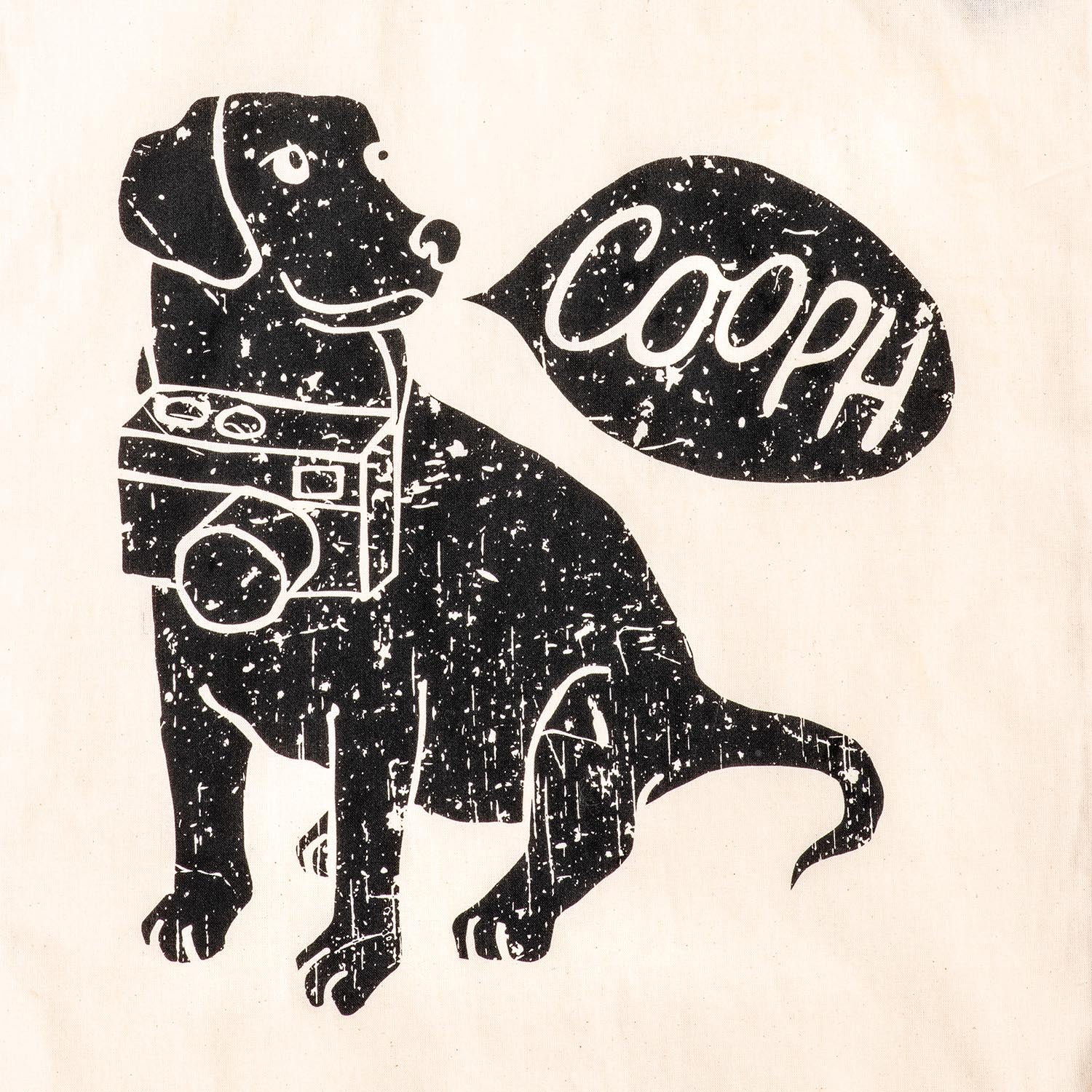 COOPH Camdog Canvas Bag Stofftasche Baumwolle Natur