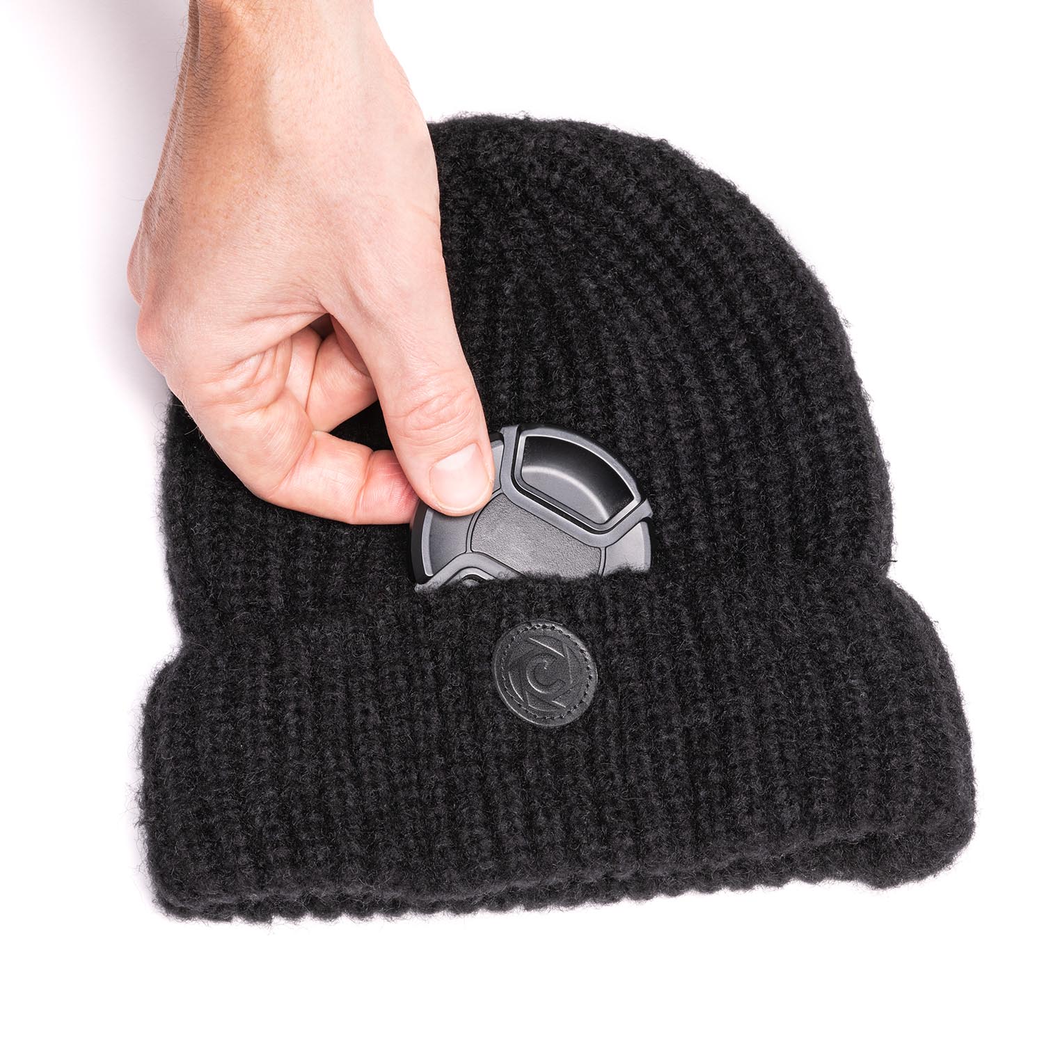 COOPH Beanies COMFY L-CAP Mütze Schwarz Objektivfach