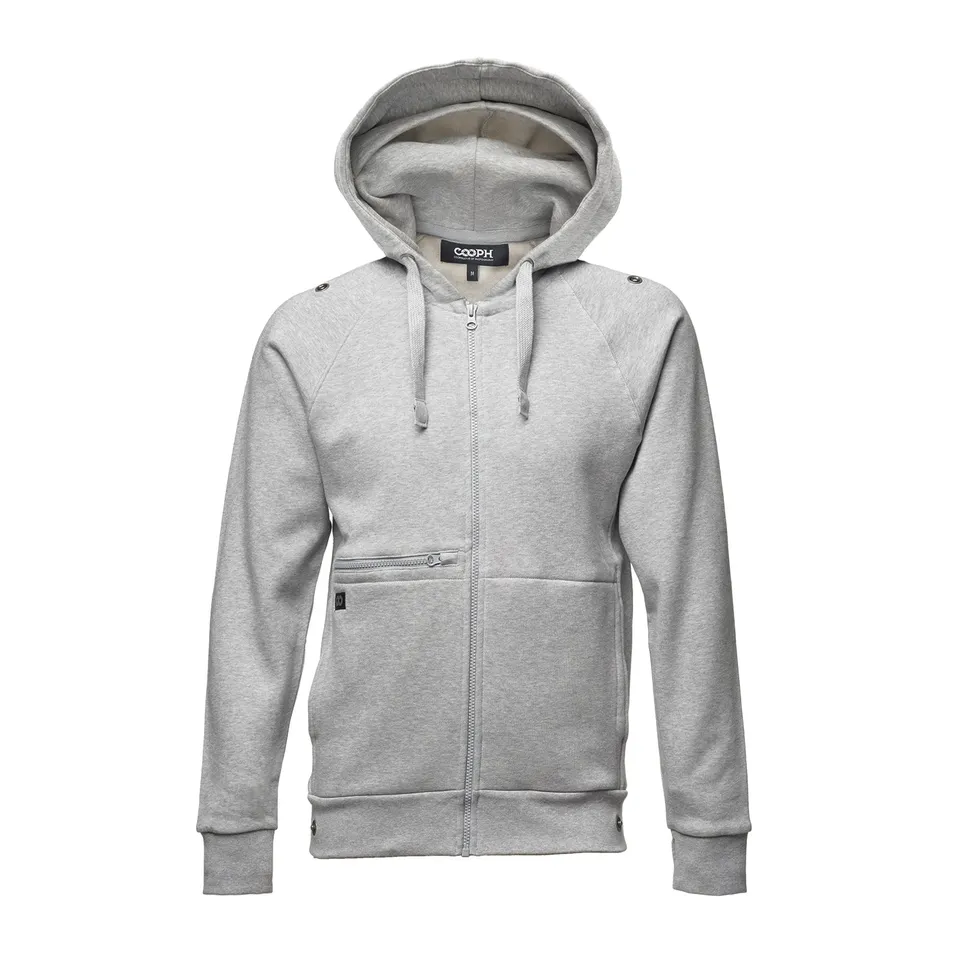 COOPH Original Raglan Hoodie Herren grau Größe M Baumwolle