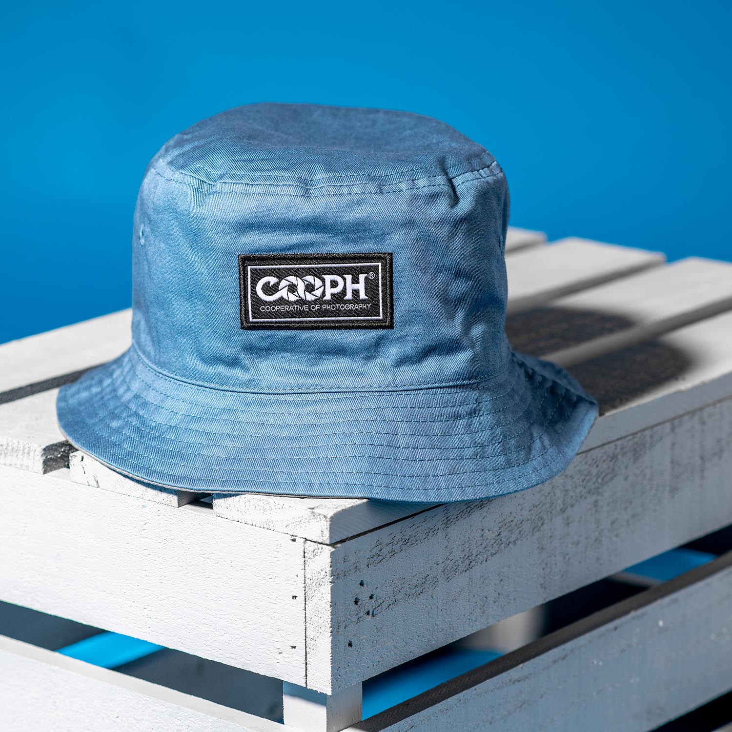 COOPH Color Chart FISHER HAT Fischerhut wendbar grau blau