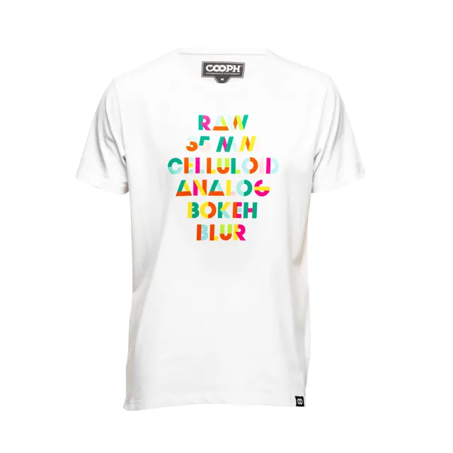 COOPH ANALOG T-Shirt Fotografen gelber Print klassisch