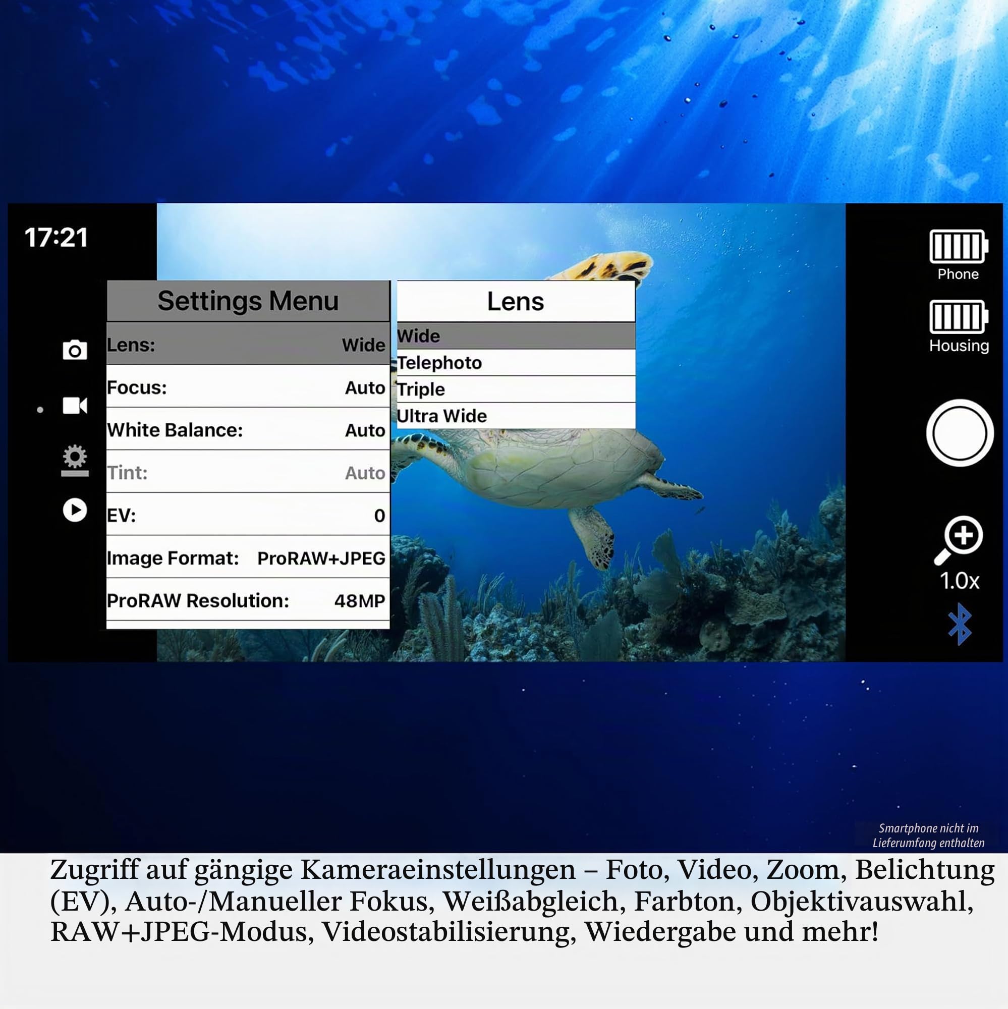SeaLife SportDiver SL400 Unterwassergehäuse Smartphone