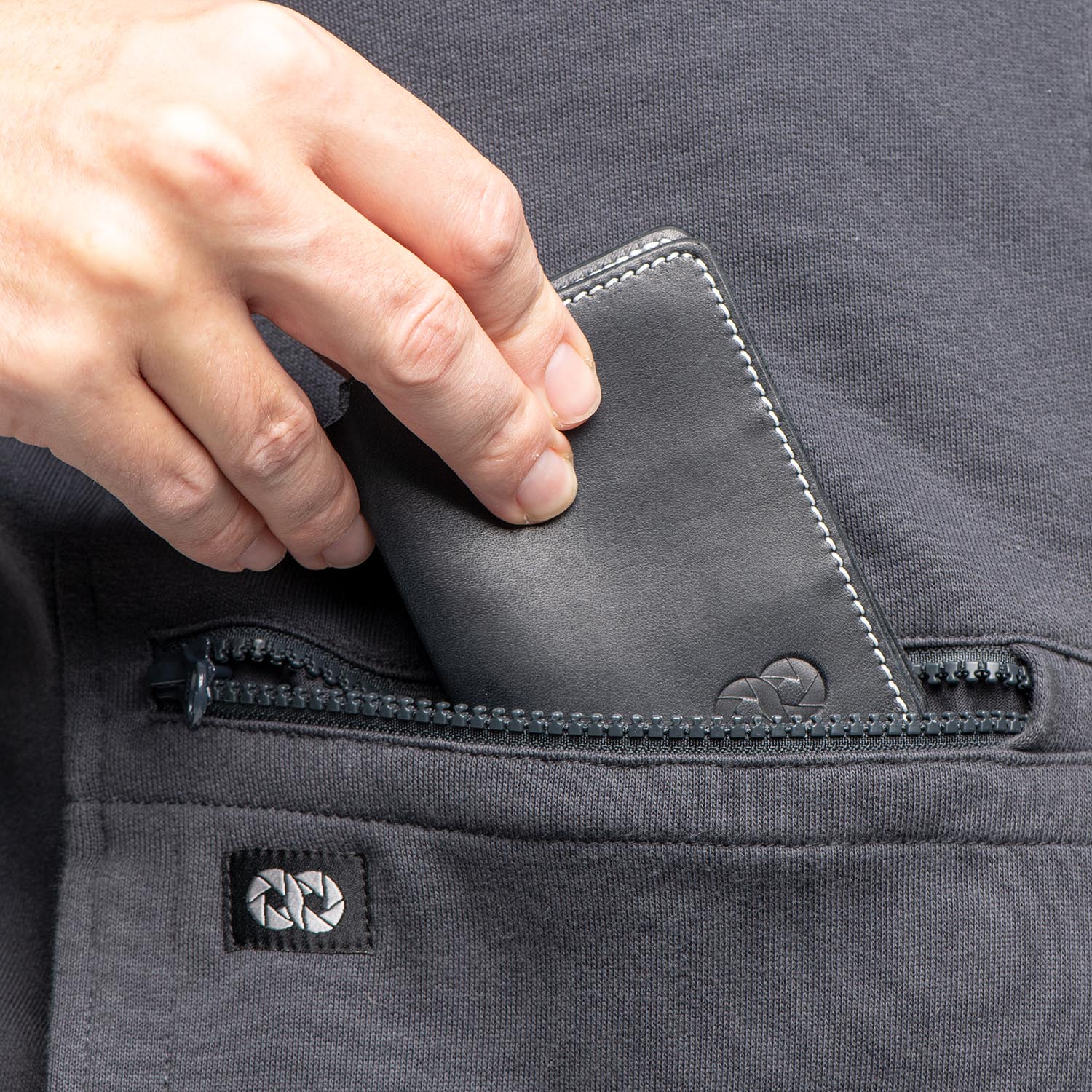 COOPH Leather Card Holder Kartenetui Leder Schwarz SD