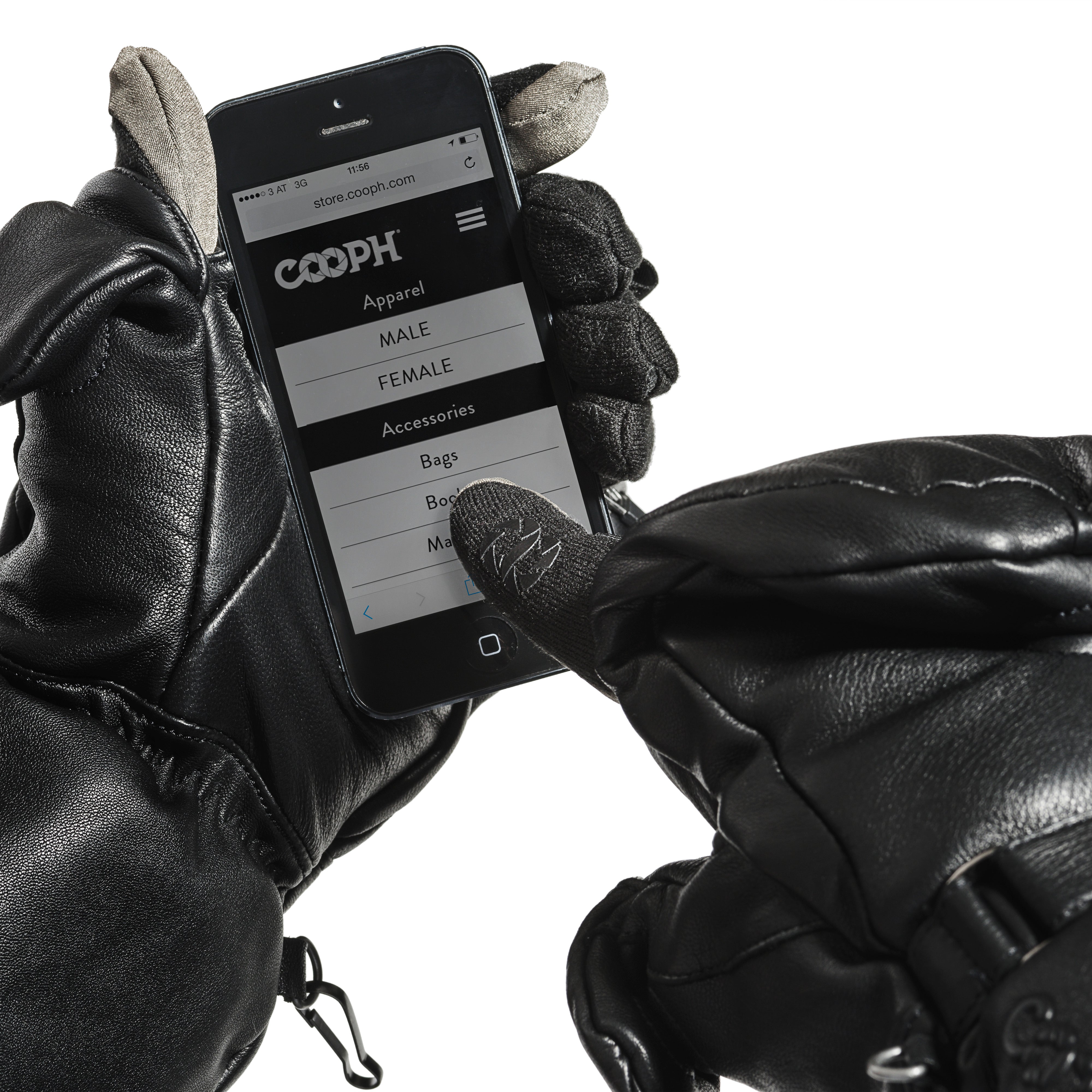 COOPH Photo Glove Ultimate Handschuhe Schwarz M Leder
