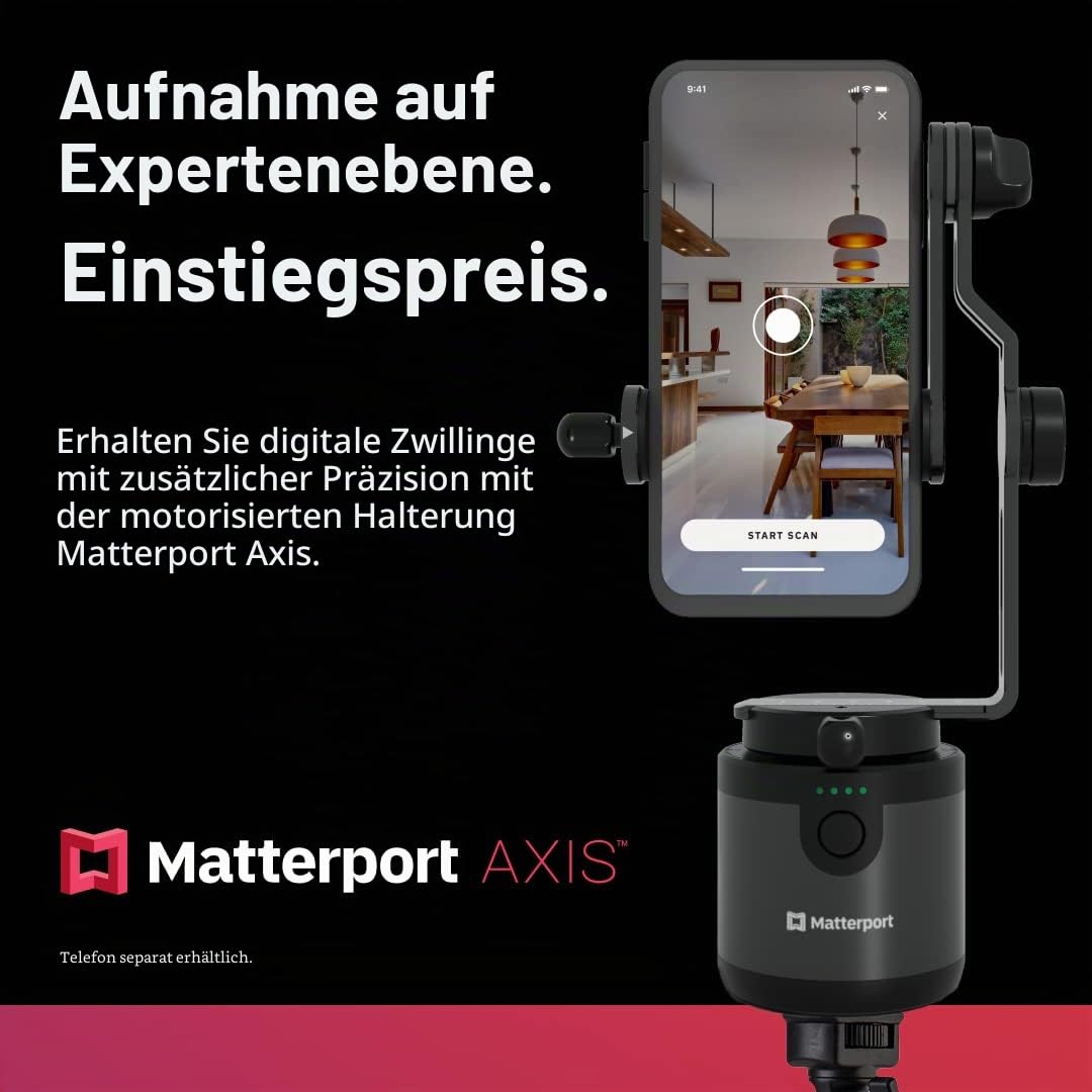 Matterport Axis Gimbal Stabilisator Stativ faltbar