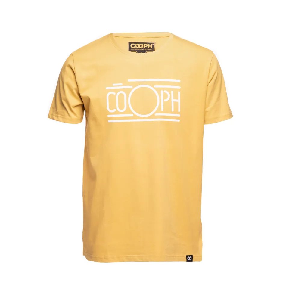 COOPH COOPHCAM T-Shirt Herren gelb Größe M Baumwolle