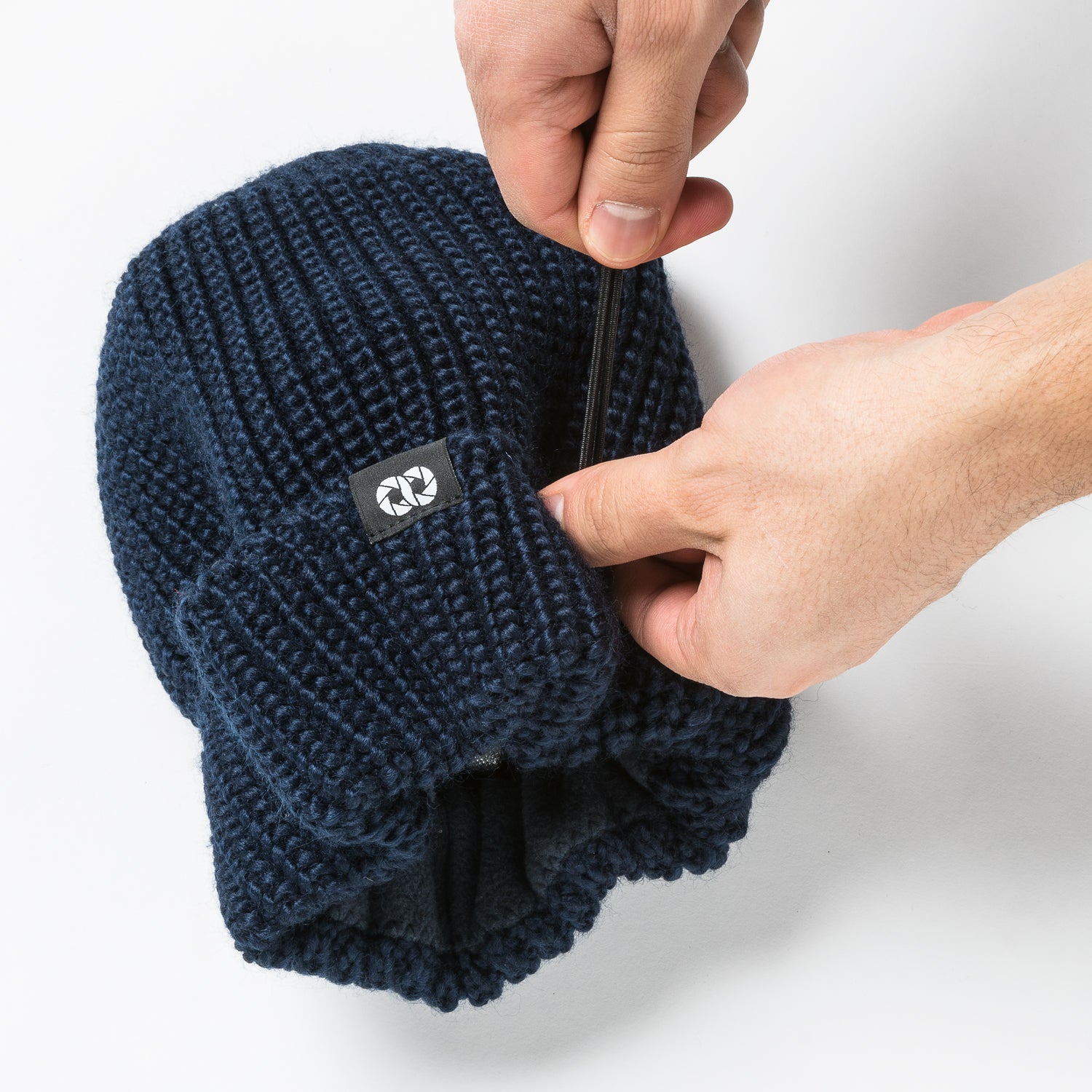 COOPH Pouch Beanie Knit Long Mütze Kamera-Tasche