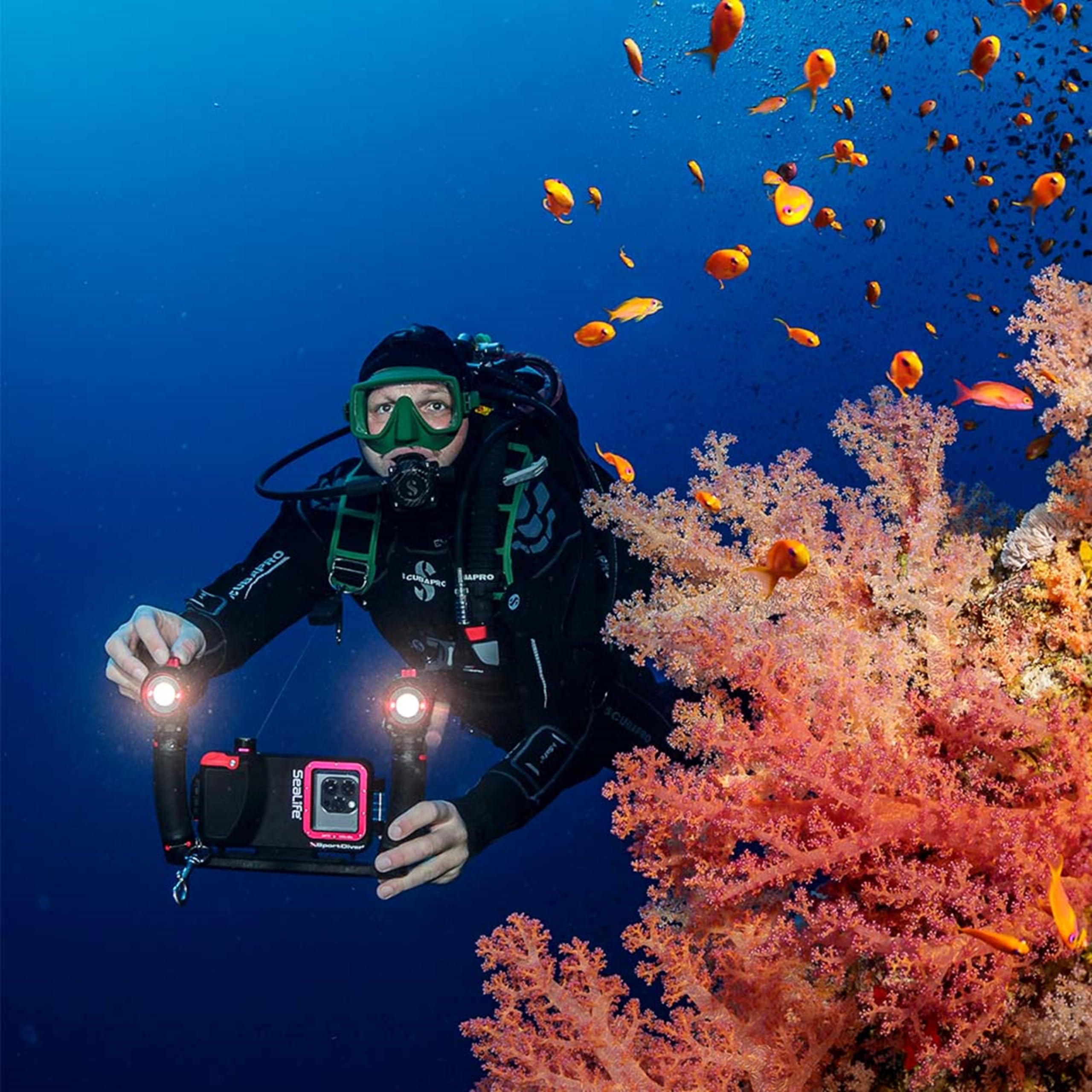 SEA LIFE Sea Dragon Duo 6000 Unterwasser LED Set 2x3000 Lumen