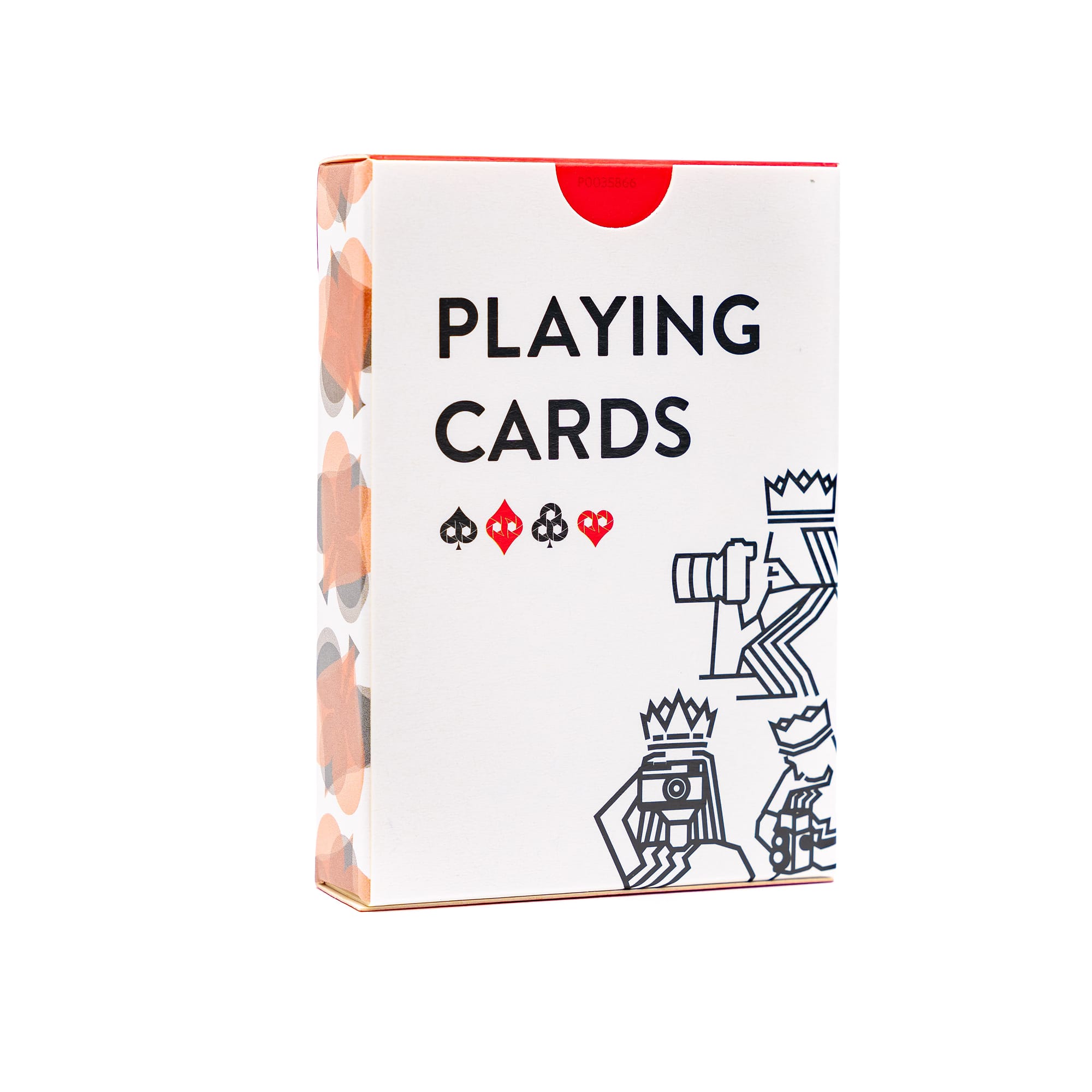 COOPH Art Prints Playing Cards Spielkarten Rot-Weiß