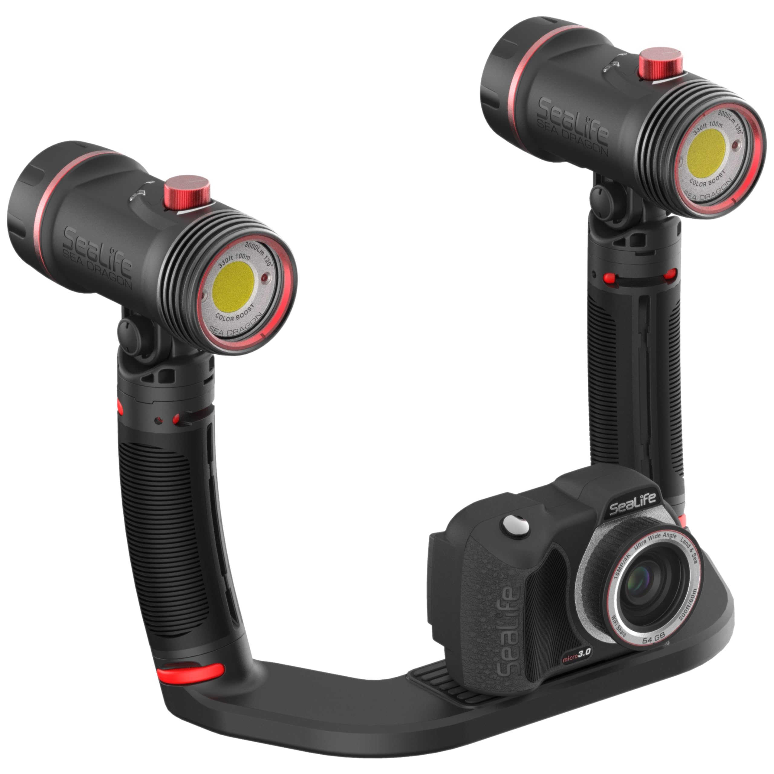 SEA LIFE Sea Dragon Duo 6000 Unterwasser LED Set 2x3000 Lumen