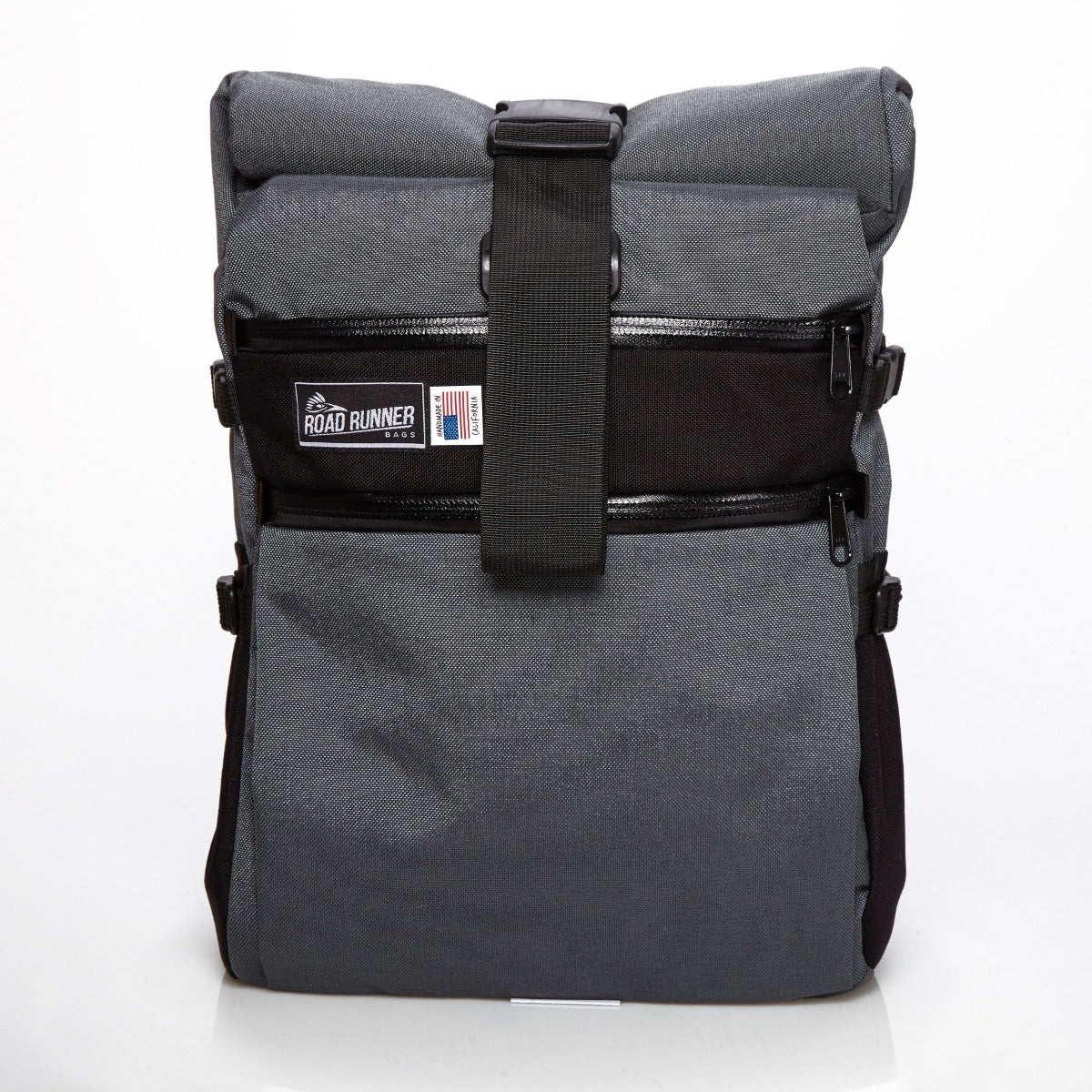 Road Runner Medium Roll Top 22L Rucksack Black Cordura